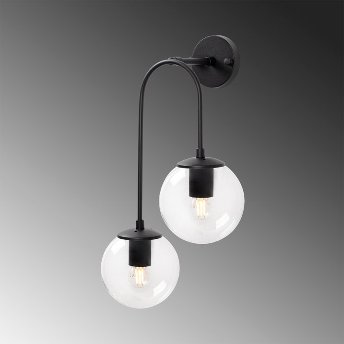 Opviq Jewel - 10570 Lámpara de pared negra